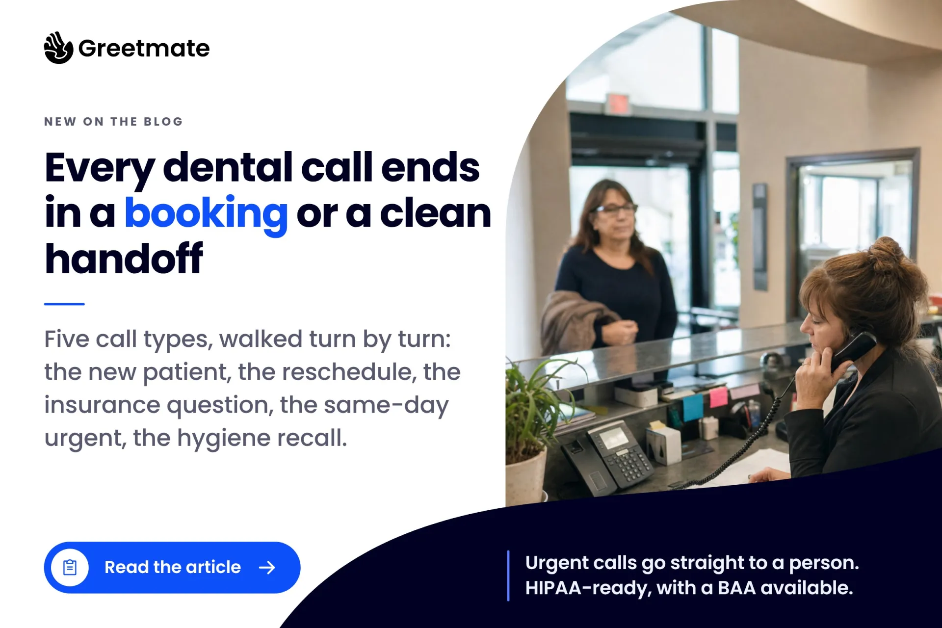 What a dental virtual receptionist actually does on a real call