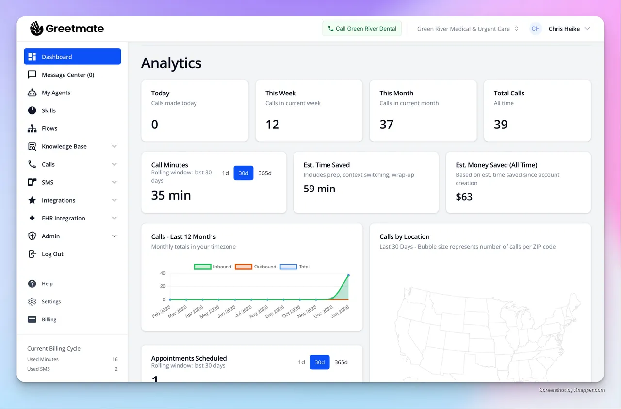 Greetmate Platform Screenshot 1