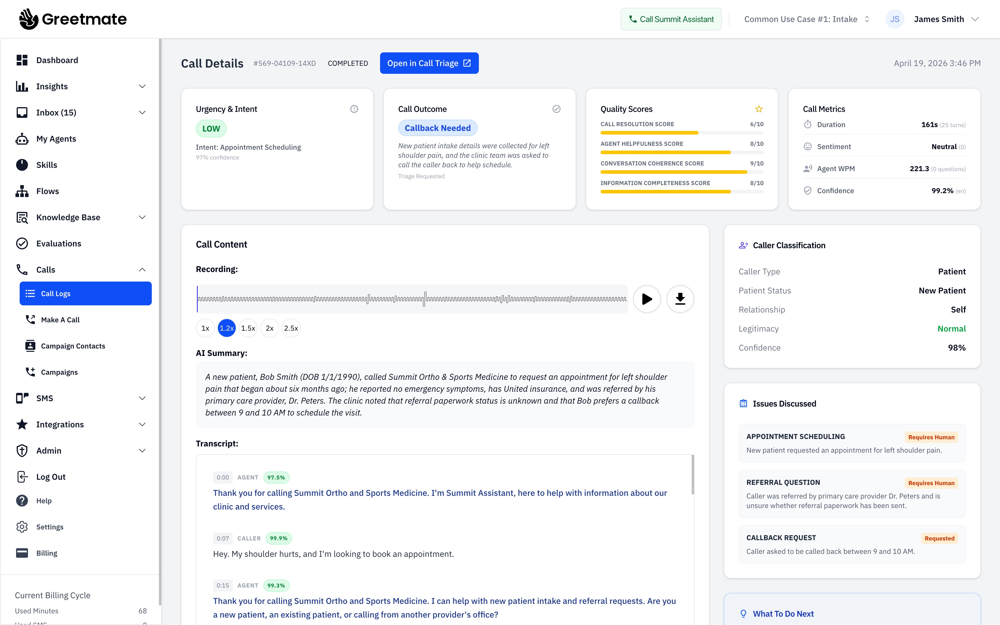 Voice AI infrastructure for healthcare operations.